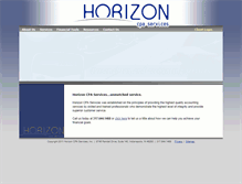 Tablet Screenshot of horizoncpa.biz